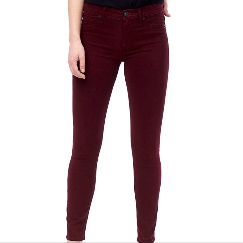 Hudson Jeans | Skinny Midrise | Burgundy | 24, 30